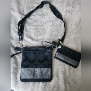 COACH crossbody and wristlet set